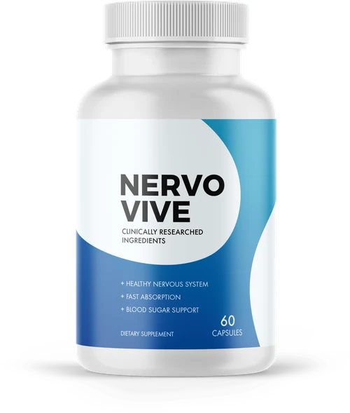 NervoVive nerve comfort and blood sugar support capsule bottle